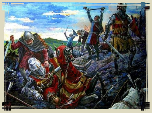 Jean l'aveugle, roi de Boheme, mort à la bataille de Crécy
